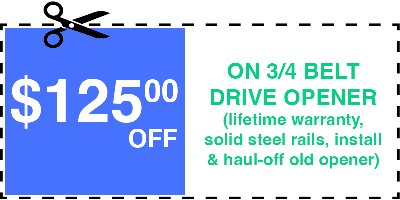 125 off garage door opener